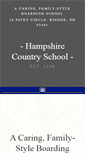 Mobile Screenshot of hampshirecountryschool.org
