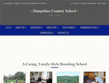 Tablet Screenshot of hampshirecountryschool.org
